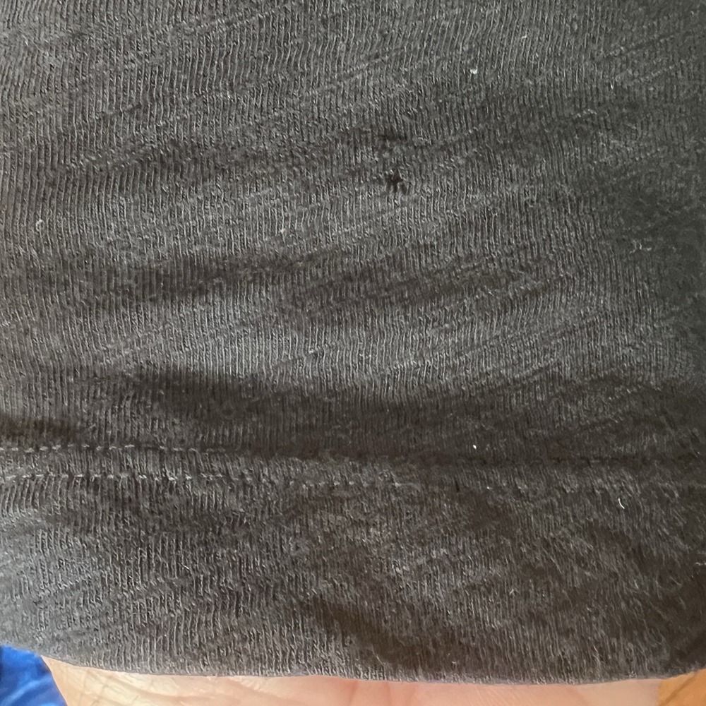 Wilt Asymmetrical Heathered Black Top Casual Relaxed Minimalist Pullover Size M - Picture 6 of 9